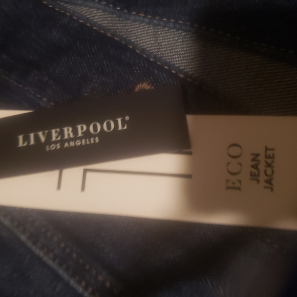 NWT Women's Liverpool Frayed Denim Jacket - Picture 2 of 5